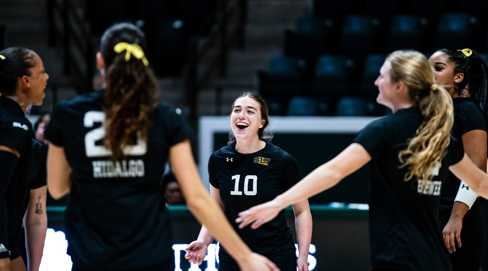 SLU Volleyball Celebration